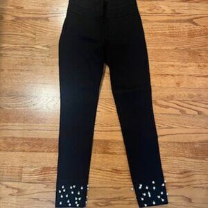 High waisted leggings with pearls